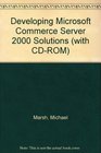 Developing Microsoft Commerce Server 2000 Solutions
