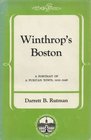 Winthrop's Boston Portrait of a Puritan Town 163049