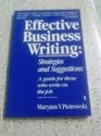 Effective Business Writing Strategies and Suggestions