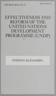 Effectiveness and Reform of the United Nations Development Programme