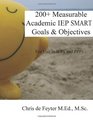 200 Measurable Academic IEP SMART Goals  Objectives