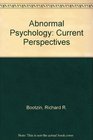 Abnormal Psychology Current Perspectives