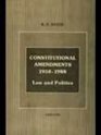 Constitutional amendments 19501988 Law and politics