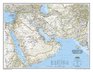 Afghanistan Pakistan and the Middle East Wall Map Laminated
