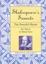 A Workshop Approach to Shakespeare's Sonnets This Powerful Rhyme