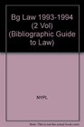 Bibliographic Guide to Law 1993