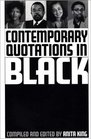 Contemporary Quotations in Black