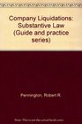 Company liquidations The substantive law