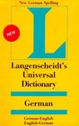 Langenscheidt's Universal German Dictionary GermanEnglish EnglishGerman