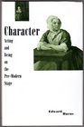 Character Acting and Being on the PreModern Stage