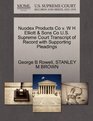 Nuodex Products Co v W H Elliott  Sons Co US Supreme Court Transcript of Record with Supporting Pleadings