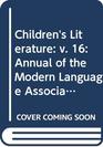 Children's Literature Annual of the Modern Language Association Division on Children's Literature and the Children's Literature Association