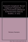 Petrarch's Songbook Rerum Vulgarium Fragmenta  A Verse Translation