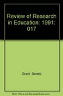 Review of Research in Education 1991