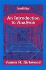 An Introduction to Analysis