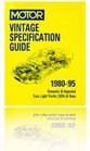Motor Vintage Specification Guide 198095