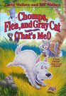Chomps Flea and Gray Cat