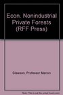 The Economics of US Nonindustrial Private Forests