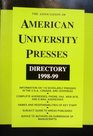 The Association of American University Presses Directory 19981999
