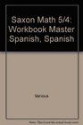 Spanish Spanish Workbook Master