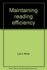Maintaining reading efficiency