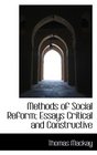 Methods of Social Reform Essays Critical and Constructive