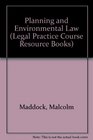 Planning and Environmental Law