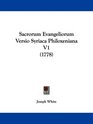 Sacrorum Evangeliorum Versio Syriaca Philoxeniana V1