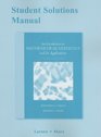Student Solutions Manual for An Introduction to Mathematical Statistics and Its Applications