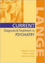 Current Diagnosis  Treatment in Psychiatry
