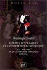 Formes litteraires et conscience historique aux origines de la litterature francaise