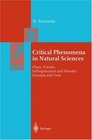 Critical Phenomena in Natural Sciences Chaos Fractals Selforganization and Disorder  Concepts and Tools