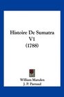 Histoire De Sumatra V1