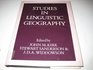 Studies in Linguistic Geography The Dialects of English in Britain and Ireland