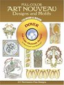 FullColor Art Nouveau Designs and Motifs CDROM and Book