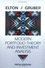 Modern Portfolio Theory and Investment Analysis Fifth Edition and Investment Portfolio Software Version 25