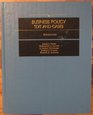 Business Policy Text and Cases