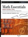 Math Essentials Middle School Level  Lessons and Activities for Test Preparation