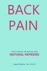 Back Pain How to Relieve Back Pain with Natural Remedies