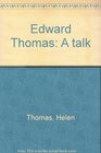 Edward Thomas A talk