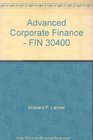 Advanced Corporate Finance  FIN 30400