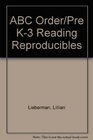 ABC Order/Pre K3 Reading Reproducibles