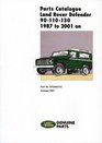Parts Catalogue Land Rover Defender 90/110/130 1987 to 2001
