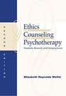 Ethics in Counseling and Psychotherapy Standards Research and Emerging Issues