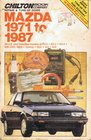Chilton's Repair and TuneUp Guide Mazda 1971 to 1987 All US and Canadian Models of Rx2 Rx3 Rx4 808