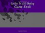 Write In Birthday Guest Book Write In Books  Blank Books You Can Write In