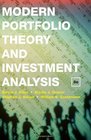 Modern Portfolio Theory and Investment Analysis