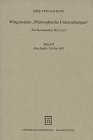 Wittgensteins 'Philosophische Untersuchungen' Kt Bd2 Abschnitte 316 bis 693