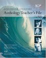 AQA English GCSE Specification A Anthology Teacher's File