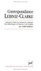 Correspondance LeibnizClarke